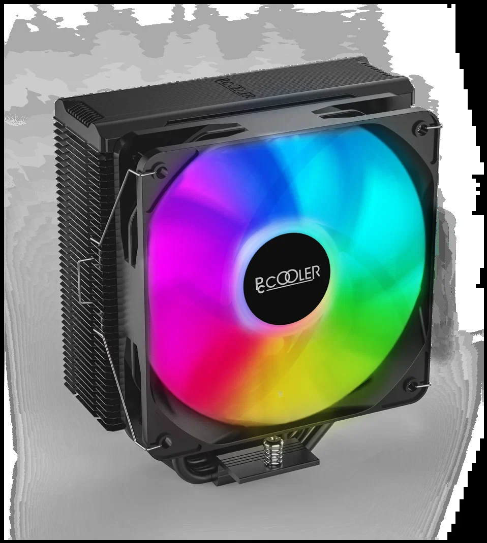 CPU Cooler PC Cooler PALADIN EX400S SRGB BK (LGA 1851/1700/1200/115X, AM4, 1800RPM, 120mm FAN, TDP 180W, 4 Heatpipe, Hydro Bearing, 4Pin PWM)