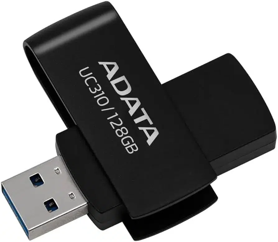 USB Flash ADATA 128GB UC310 USB 3.2 Gen1 Black