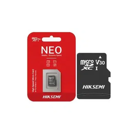 micro SDHC Card HIKVISION HIKSEMI 128GB HS-TF-C1 NEO Class 10/UHS-I/V30, R/S 92Mb/s, W/S 40Mb/s