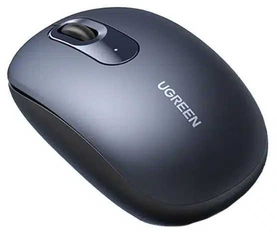 Мышь беспроводная UGREEN MU105 USB (оптическая, DPI:max2400, silent, 4 кнопки) темно-синяя 90550