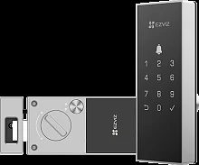 Замок накладной EZVIZ CS-DL03-R100-WP-BK (Wi-Fi, Bluetooth, код+временный, приложение, звонок, сирена, поддержка аварийного питания) Black