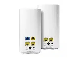 Mesh Wi-Fi система ASUS CD6(W-2-PK) AC1500 Dual-Band, 867Mb/s 5GHz+600Mb/s 2.4GHz, 3xLAN 1Gb/s, 4 antennas, Aimesh, ASUS Router APP, AIProtection
