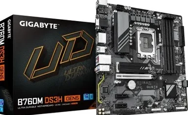 MB LGA1700 GIGABYTE B760M DS3H GEN5,4xDDR5,12xUSB,4xSATAIII,mATX,PCIe16x, 2PCIe1x,VGA HDMI,DP