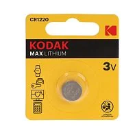Батарейка Kodak CR1220-1BL 3V литиевая (1шт блистер)