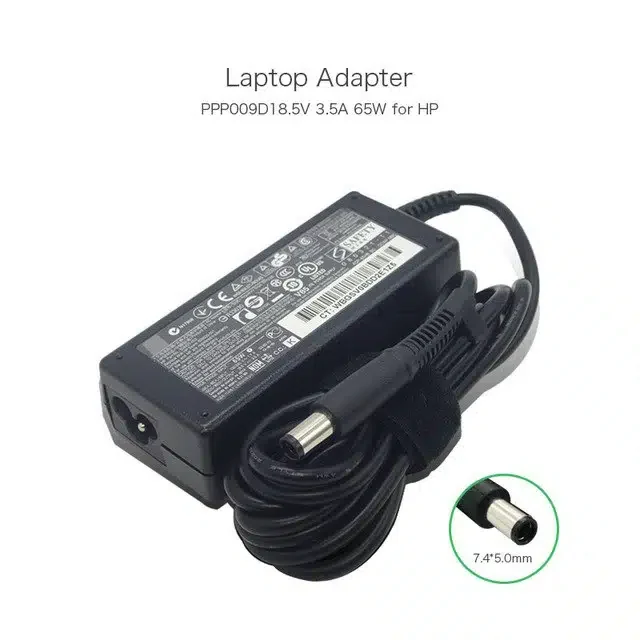 Блок питания импульсный DC 18,5V 3,5A для HP 7.4*5 mm 65W