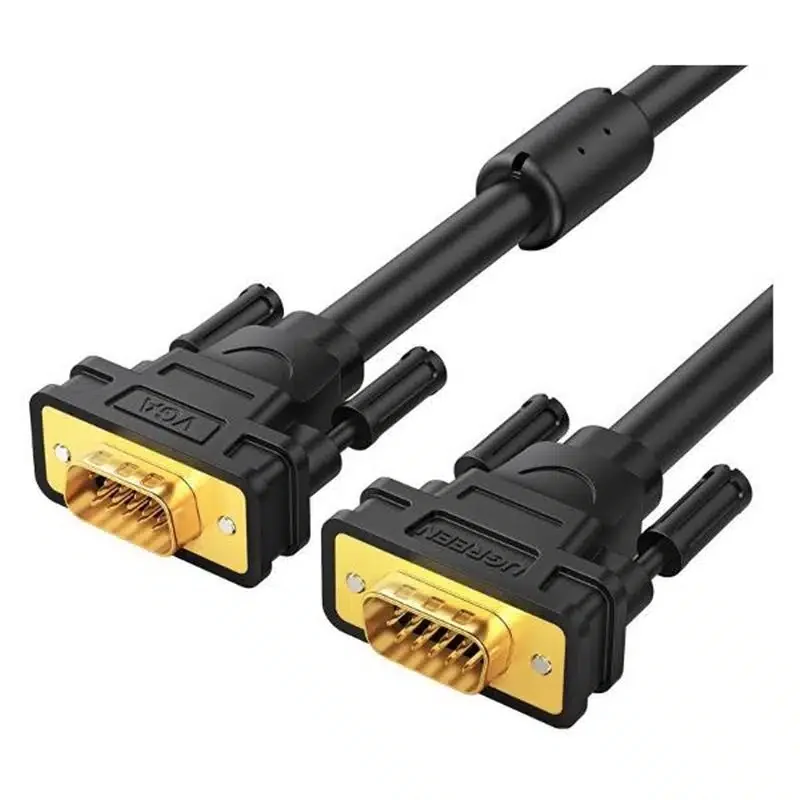 Кабель UGREEN VG101 VGA- VGA, 5м, чёрный 11632
