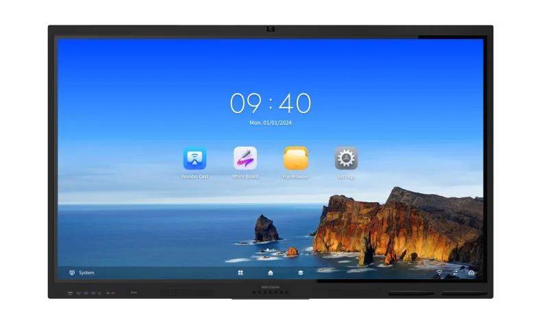 Interactive Flat Panel HIKVISION DS-D5B75RB/FL 75" 3840×2160 Android 13.0 8GB/128GB WebCam 8мп