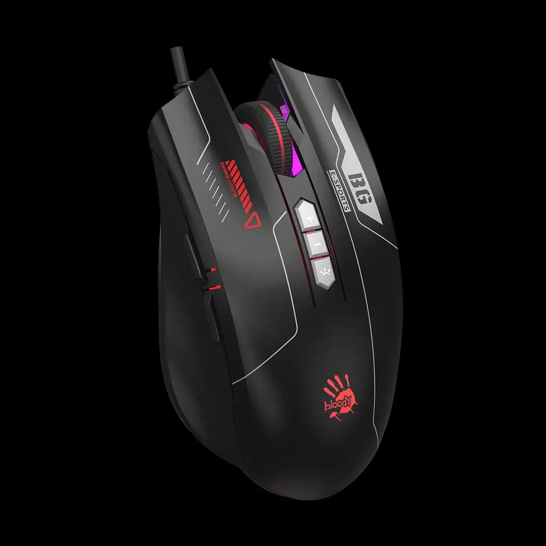 A4TECH BLOODY ES7 ESPORTS RGB MOUSE BLACK 6000CPI USB