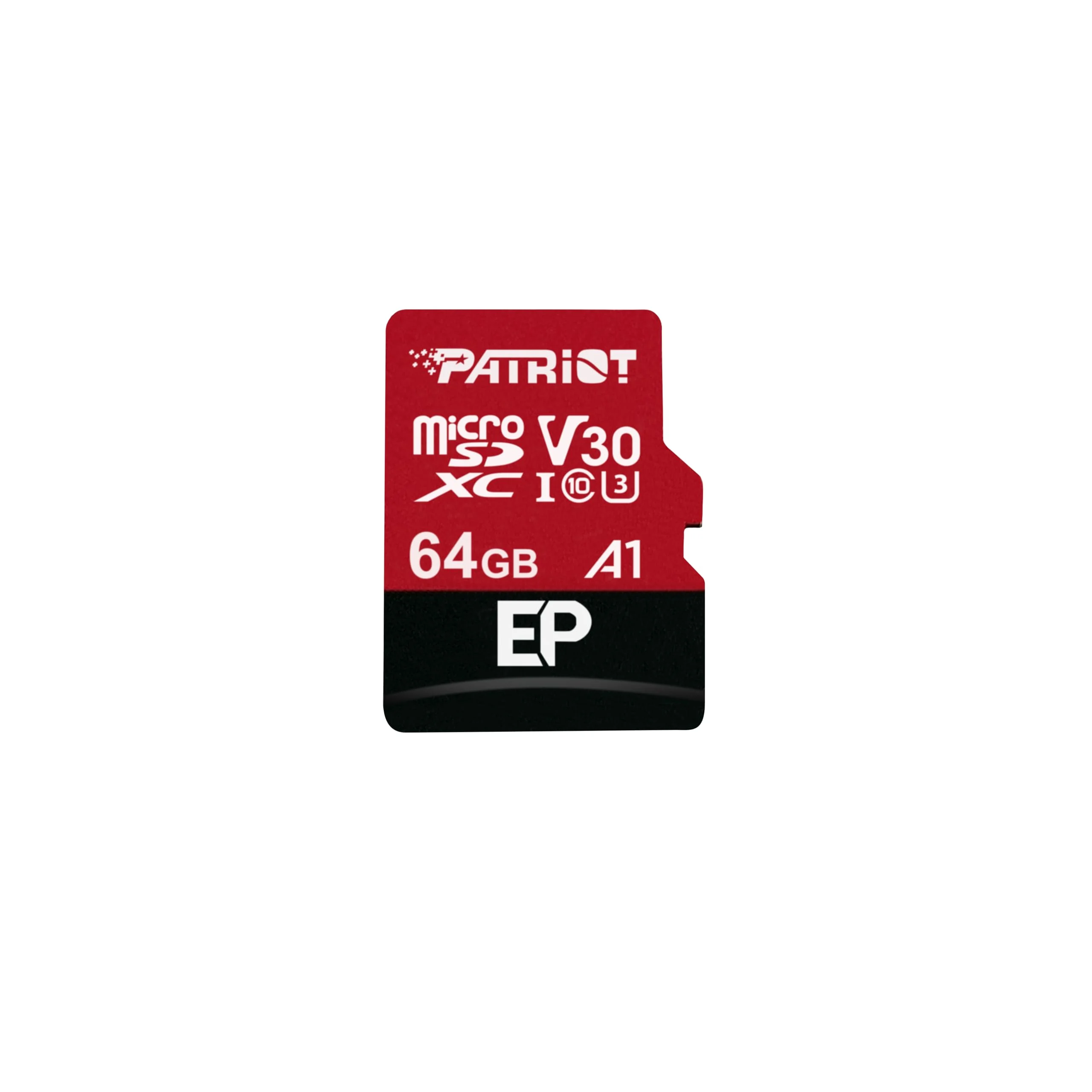 Micro Secure Digital Card (Trans Flash) 64GB HC10 PATRIOT EP SERIES V30 A1 UHS-I 3.0 90MB/s