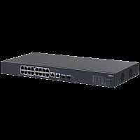 Коммутатор сетевой PoE DAHUA DH-CS4218-16ET-190 (2xUpLink Combo 1Gb/s, 16xPoE 100Mb/s, 7.2 Gbps) 190W