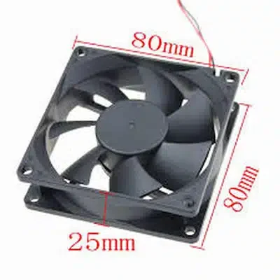 Cooler for PSU/CASE DELUX 80x80x25 mm 1800rpm