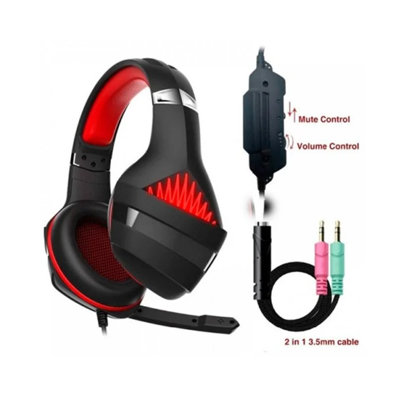 Наушники с микрофоном Microlab G6 GAMING BLACK/RED 3.5+USB