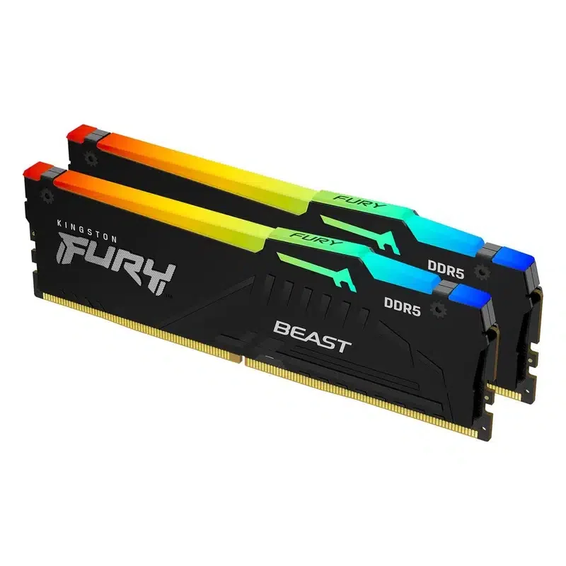 DDR5 16GB (2x8GB) PC-48000 (6000MHz) KINGSTON FURY BEAST RGB XMP KF560C30BBAK2-16