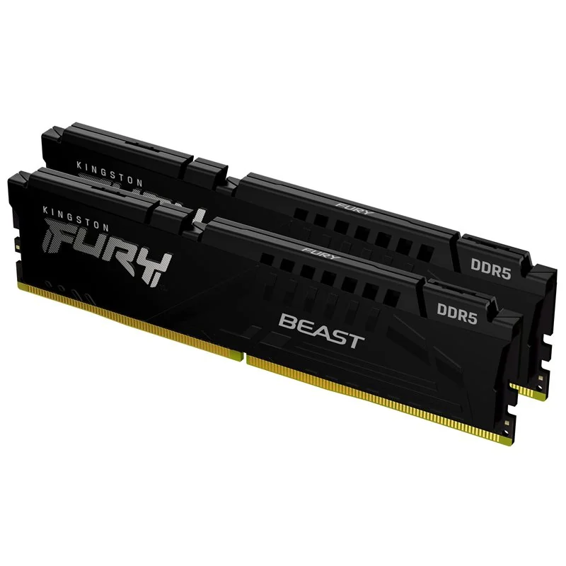 DDR5 64GB (2x32GB) PC-44800 (5600MHz) KINGSTON FURY BEAST BLACK KF556C40BBK2-64