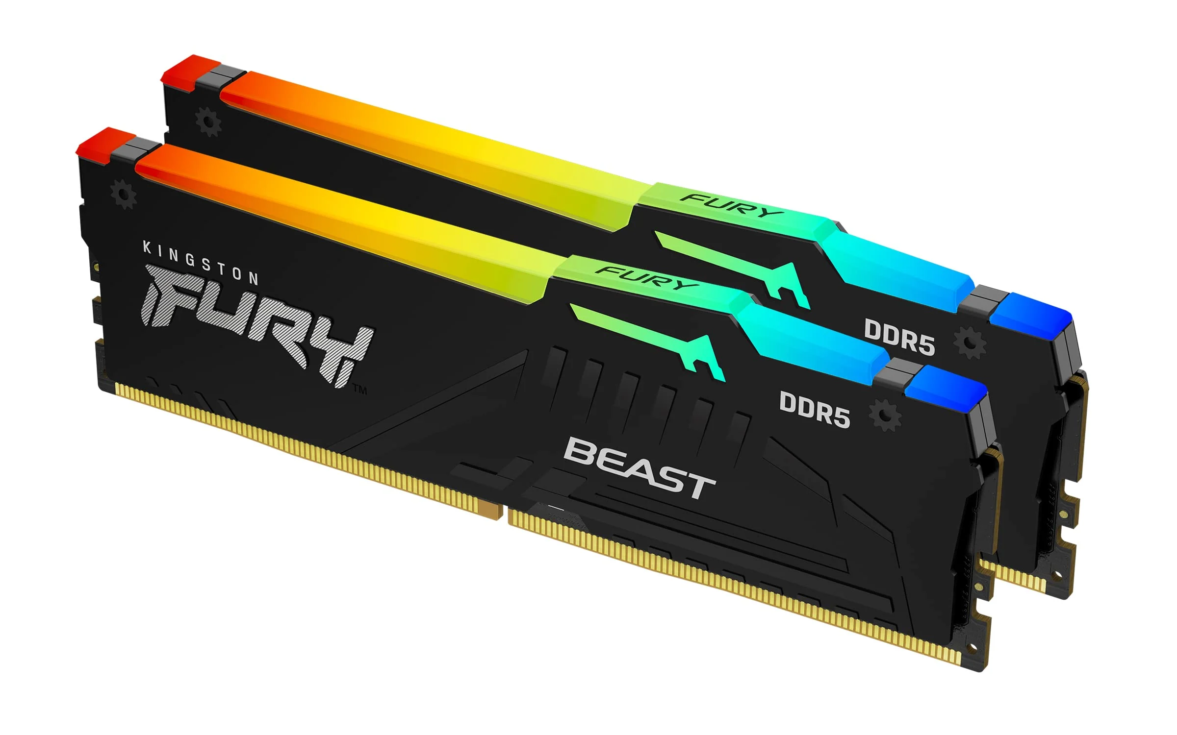 DDR5 64GB (2x32GB) PC-44800 (5600MHz) KINGSTON FURY BEAST RGB KF556C40BBAK2-64
