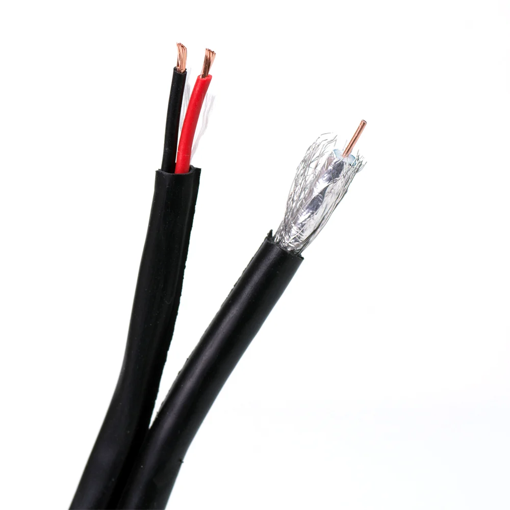 Coaxial Cable SYV75-3 + 2x0.5mm2 уличный с питанием (200м)