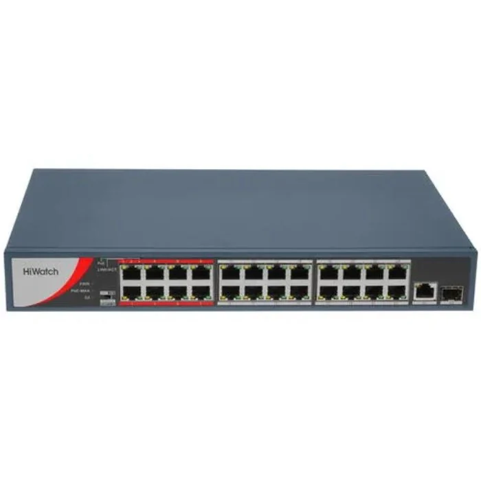HUB Switch HIWATCH DS-S1816P(B) 17-port 10/100Mbps 16-port PoE 1 SFP 135W Metal