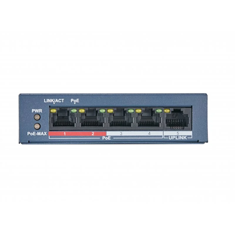 HUB Switch HIWATCH DS-S504P(B) 5-port 10/100Mbps 4-port PoE 35W