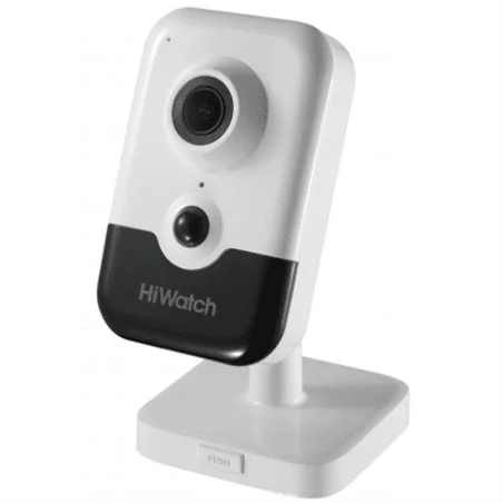 IP camera HIWATCH DS-I214(B)(2.8mm) кубическая 2MP,IR 10M,PoE,microSD,MIC-SPEAK,PIR