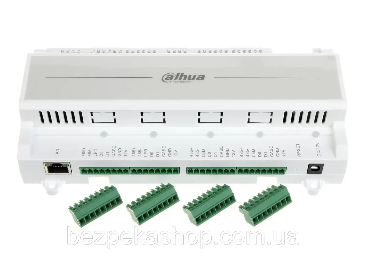 Контроллер доступа DAHUA DHI-ASC1202B-D на 2 двери, вход-выход, карта, пароль, отпечаток пальца