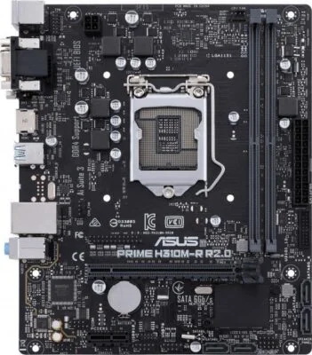 MB LGA1151v2 Asus H310M-R,2xDDR4,10xUSB,USB 3.1,mATX,PCIe,PCIe16x VGA DVI HDMI УЦЕНКА
