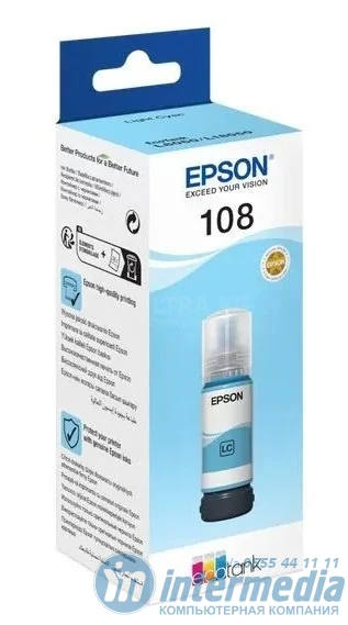 Картридж Epson C13T09C54A 108 EcoTank ink Light Cyan