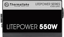 Блок питания 550W Thermaltake, Litepower LT, 550W, ATX, APFC, 20+4pin, 4+4pin, 4*PATA, 5*SATA, 2*PCI-E 6+2-pin, 1*FDD, 1x120 мм, Кабель питания, Чёрный [PS-LTP-0550NPCNEU-2]
