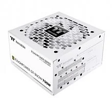 Блок питания 750W Thermaltake Toughpower GT 750W Snow Gold ATX 3.1,Gold, APFC,20+4pin,2х4+4pin,6хSata,4хMolex,4хPCI-E 6+2pin,1х12VHPWR,Modular,вентилятор 12см,150х86х140мм, белый [PS-TPT-0750FNFAGE-W]