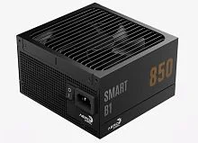 Блок питания 850W Aerocool SMART B1 850,850W, ATX, 80 PLUS Bronze, 20+4 pin, 8pin, 4+4pin,8*Sata, 6*Molex, 6*PCI-E 6+2 pin, Модульный, Вентилятор 13.5см, Кабель питания, Чёрный