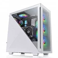 Корпус Thermaltake Divider 300 TG Snow/White CA-1S2-00M6WN-00, Tempered Glass x 2, ATX/Micro ATX/Mini ITX USB2x3.0+1xTypeC, HD-Audio, Высота CPU куллера до 145мм, VGA до 360мм, 475x220x461мм, Без Б/П, Белый