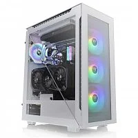Корпус Thermaltake Divider 500 TG Snow ARGB/White CA-1T4-00M6WN-01, 3mm Tempered Glass x 4, ATX/Micro ATX/Mini ITX USB2x3.0+1xTypeC, HD-Audio, Высота CPU куллера до 170мм, VGA до 390мм, 530x230x466мм, Без Б/П, Белый