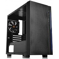 Корпус Thermaltake Versa H18/Black CA-1J4-00S1WN-00, Transparent Window, Micro ATX/Mini ITX USB3.0+USB2.0, HD-Audio, Высота CPU куллера до 155мм, VGA до 350мм, 398x205x439мм, Без Б/П, Черный