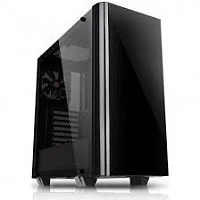 Корпус Thermaltake View 21 TG, CA-1I3-00M1WN-00, ATX/Micro ATX/Mini-ITX, USB 2x3.0, Куллер1x120 мм (з/п), Высота CPU куллера до 160 мм, VGA до 410 мм, 2x3.5"/2x2.5", 471x224x492, Без Б/П, Чёрный
