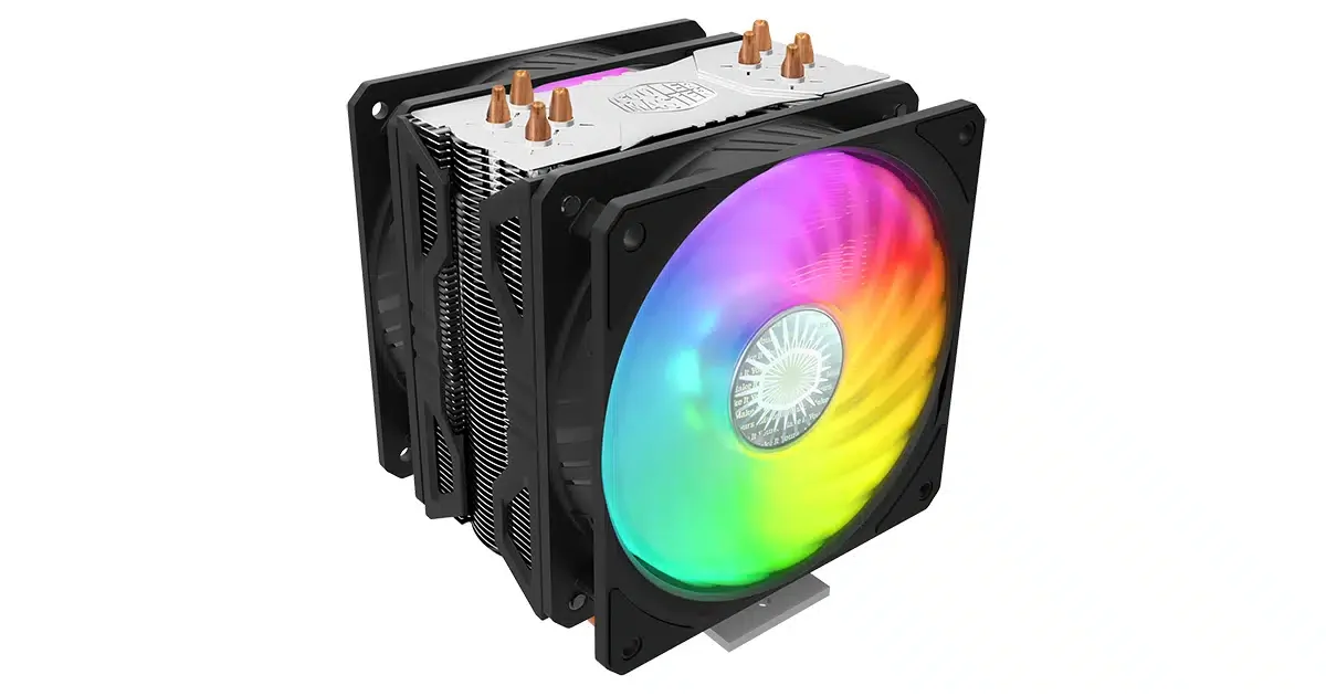 Кулер для процессора CoolerMaster Hyper 212 ARGB TDP AM4/ 150/1151/1151-v2/1155/1156/1200, 150W, 650-1800 об/мин, 27 дБA, 4pin, 120 x 80.5 x 157, Чёрный [RR-2V2L-18PA-R1]