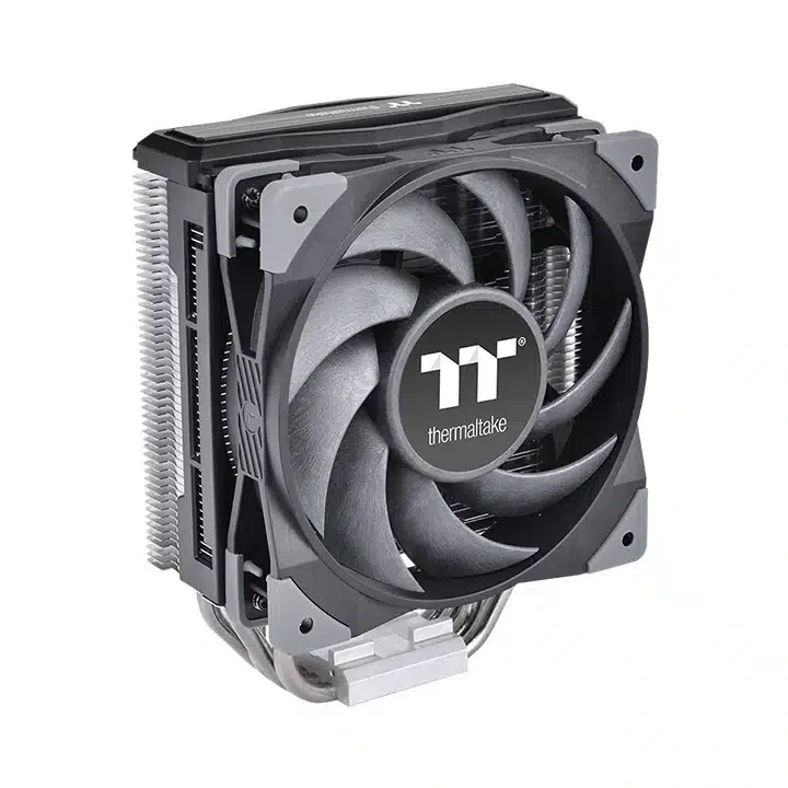 Кулер для процессора Thermaltake TOUGHAIR 310 CPU Intel LGA 1700,1200,1156,115x и AMD AM4,AM3+AM3,AM2+AM2,FM2,FM1,TDP 170W,120мм вентилятор,500-2000 об.мин, 4pin,58.35 CFM,23.6 dB(A),123.6x71.7x159.5мм, 4 теплотрубки, Серебристый [CL-P074-AL12BL-A]