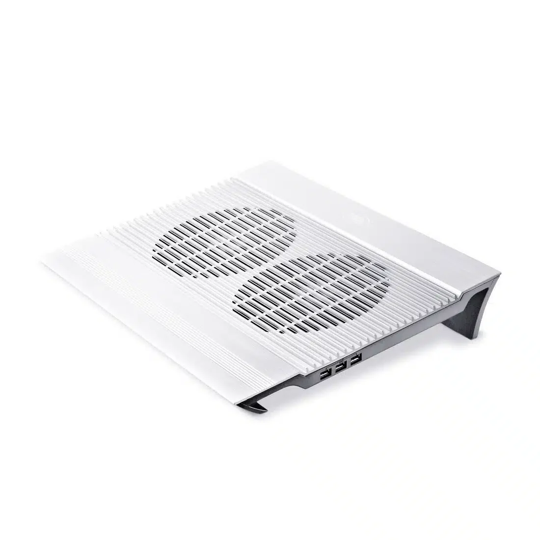 Охлаждающая подставка для ноутбука Deepcool N8 Silver DP-N24N-N8SR, 17, Вентилятор 2 14см, 1000+-10%RPM, 4 USB 2.0, 25,1дБл, Габариты 380х278х55мм, Серебристый