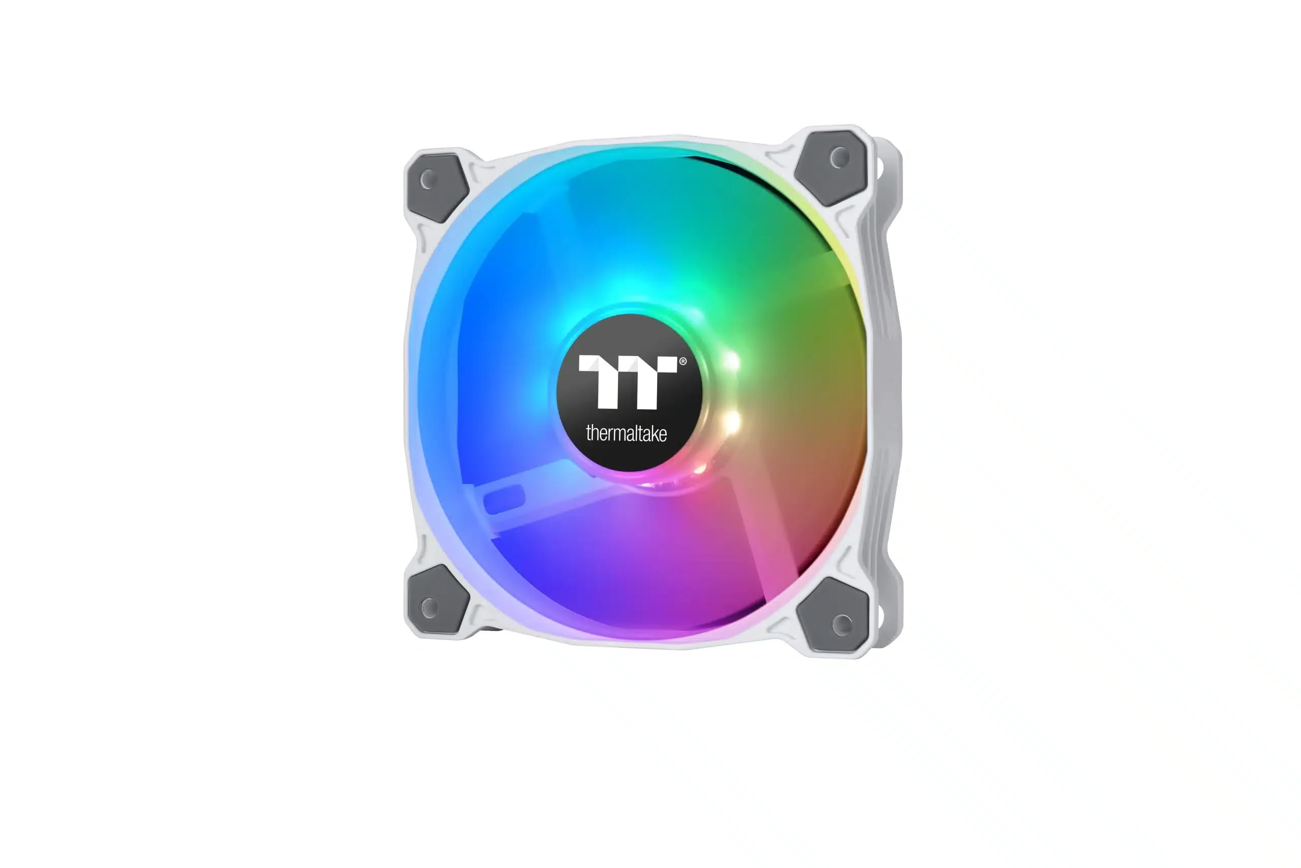 Вентилятор Thermaltake Pure 12 ARGB Sync Radiator Fan White TT Premium Edition 3 120мм,1500+-10%об.мин, 56,45CFM, 25.8 dBA, Molex, 120х120х25мм, 9 LED.5V addressable/MB SYNC hardware control, гидравлический подшипник, 40000 ч [CL-F127-PL12SW-A]