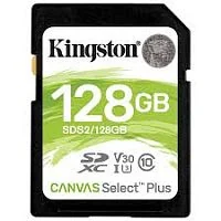 Карта памяти Secure Digital Card Kingston 128GB Canvas Select Plus U3/V30 [SDS3/128GB]