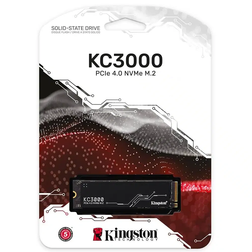 Твердотельный накопитель SSD 2048GB Kingston SKC3000 M.2 2280 PCIe 4.0 x4 NVMe Read/Write up 7000/7000MB/s, 4K Read/Write up to 1,00,000/1,000,000 IOPS [SKC3000D/2048G]