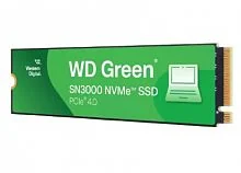 Твердотельный накопитель SSD 500GB Western Digital WD Green SN3000 M.2 2280, PCIe Gen4 x4, Read/Write up 5000/4100MB/s [WDS500G4G0E]
