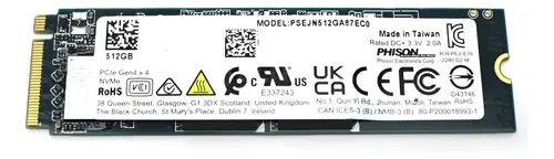 Твердотельный накопитель SSD 512GB Phison NVMe [PSENN512GA87FC0] pulled