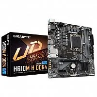 Матплата Gigabyte H610M H V3 DDR4, LGA1700, Intel H610, 2xDDR4 PC25600, 1xPCI-E16X, 1xPCI-E1x, Sound8Ch, GBLAN, 4SATA+M.2, mATX, 4USB3.2+8USB2.0, VGA, HDMI