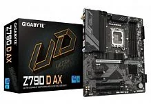 Матплата Gigabyte Z790 D AX, LGA1700, Intel Z790, 4xDDR5 PC60800, 3xPCI-E 3.0x16, 2xPCI-E 3.0x1, Sound8Ch, GLAN, 4SATA+3M.2, RAID, ATX, 9USB3.2+6USB2.0, HDMI, DP, WiFi, Bluetooth