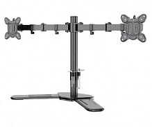 Настольный кронштейн для 2-х мониторов Kaloc Zeno MT622, Макс Нагрузка-10.0 кг, Диагональ экрана от17"до 27", Высота - 415mm, Поворот 360°, VESA 50x50, 100x100mm, Чёрный