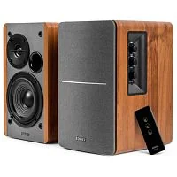 Звуковая система Edifier R1280T 2.0, ≥85dB(A), RCA - 3.5mm Auxiliary, RCA, 21W x 2, Пульт управления, Коричневый