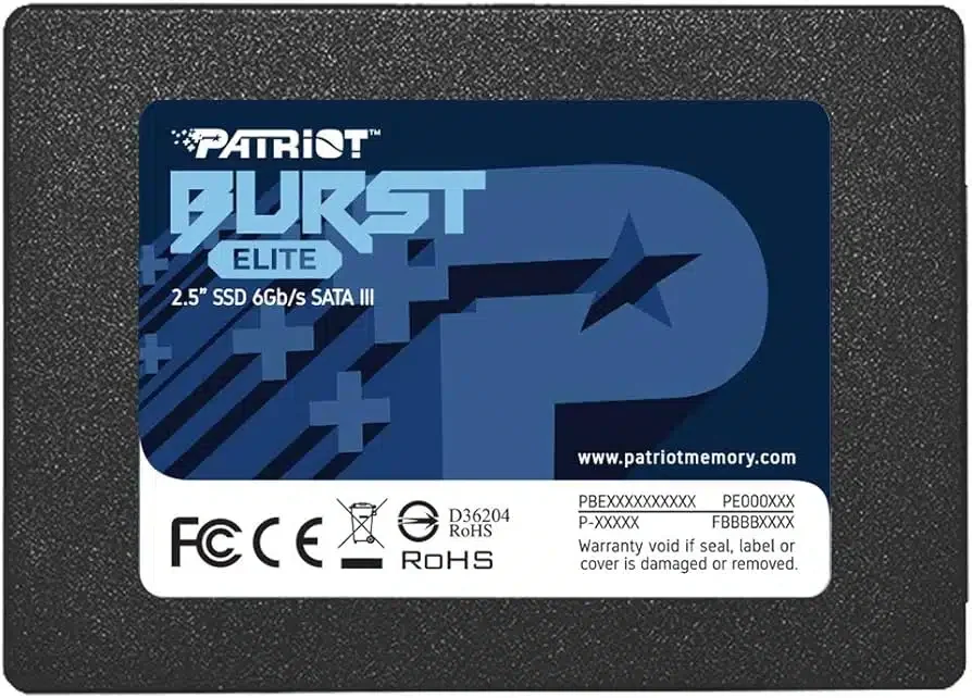 SSD PATRIOT BURST ELITE 960GB 3D NAND SATAIII 450/320MB