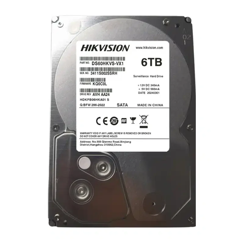 Hikvision 6TB 5400prm 256MB DS60HKVS-VX1 SATA3