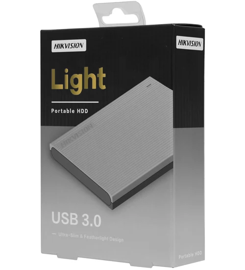 External HDD 1TB HIKVISION HS-EHDD-T30(5400RPM, USB 3.0) Grey, Shockproof
