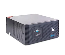 Инвертор SVC DIL-800 (640W), Вход 12В и/или 220В, Выход 220В, (Чистая синусоида на выходе), Функция заряда батарей 15A, Чёрный