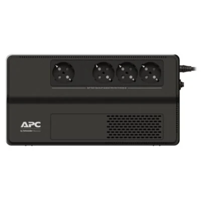 Источник бесперебойного питания APC Easy UPS BV1000I-GR, Линейно-интерактивный, Мощность 1000ВА/600Вт, Напольный, 230В, Вых: 4x Schuko, 12В/9Ач, Чёрный